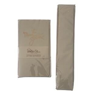 Indie Olive Mommy Jotter Notebook & Weekly Planner Set Beige Gold Foil Journal‎